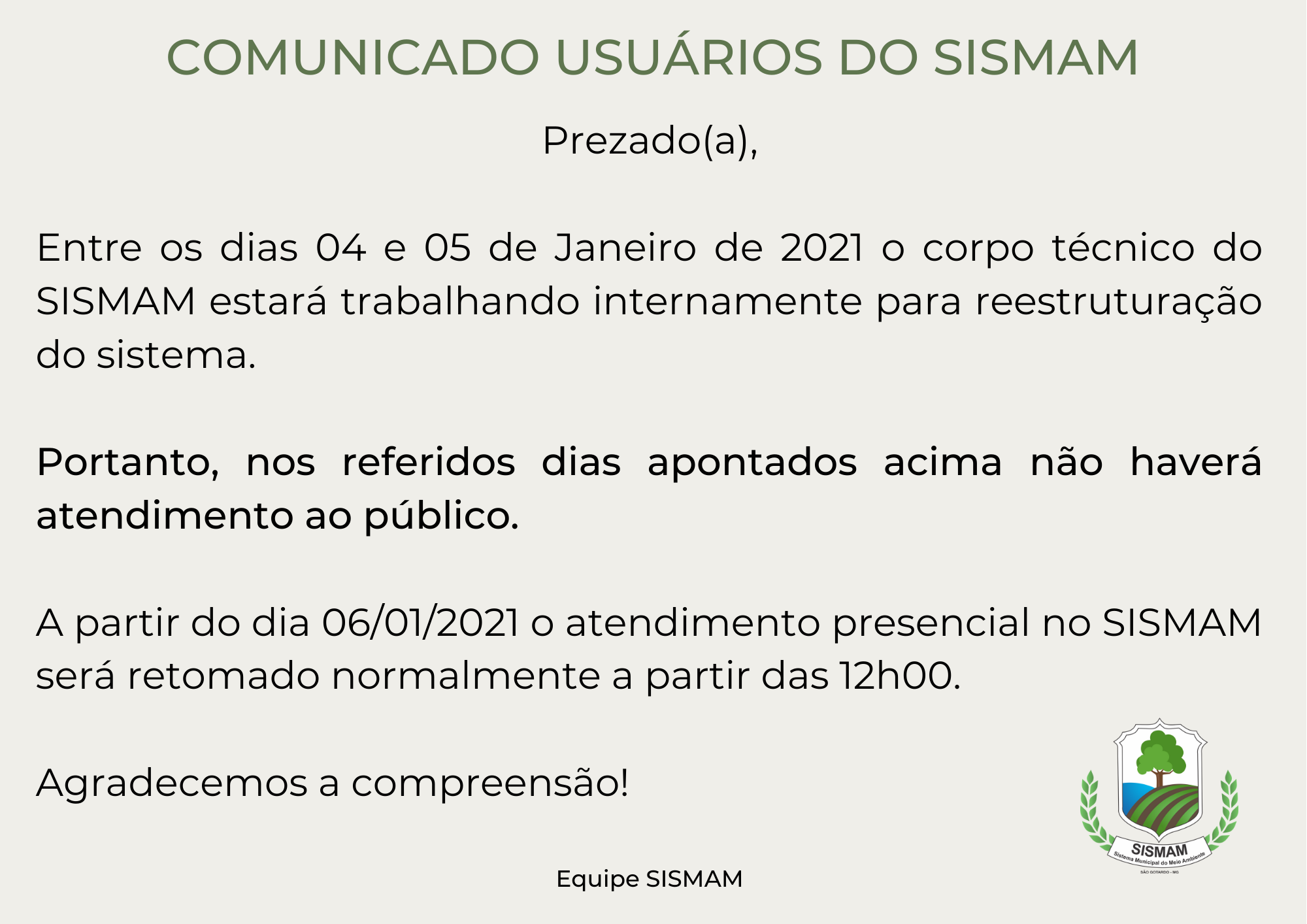 Comunicado